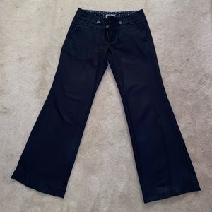 American Eagle Wide Legged Black Work Pant
